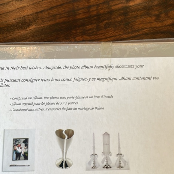 Wilton Wedding Day Ensemble Guest Book Pen, and Silver Frame - Picture 6 of 10